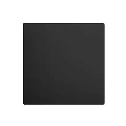 Frontplatte EDIZIOdue schwarz, 60×60mm für Blindabdeckung 