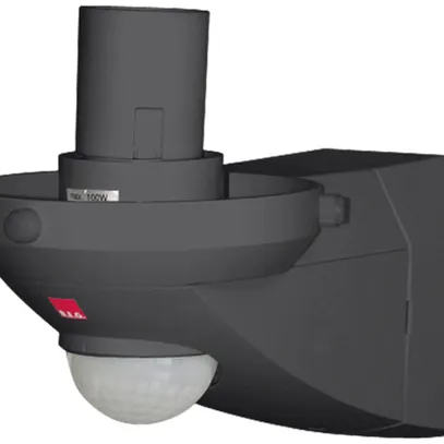 Wandleuchtensockel ALC 360 mit Bewegungsmelder schwarz 