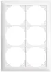 Cadre de recouvrement EDIZIOdue 2×3 blanc 