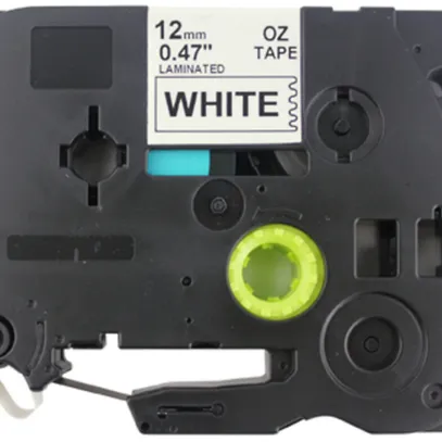 Cassetta nastro compatibile con OZE-S231, 12mm×8m, bianco-nero 