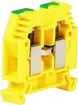 Durchgangs-Reihenklemme Woertz 6…16mm² 76A 1000V Schraubansch.2×1 TH35 grün/gelb 