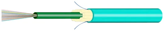 Câble FO Universal H-LINE Dca 12×G50/125 OM3 Ø7.5mm 3000N turquoise 