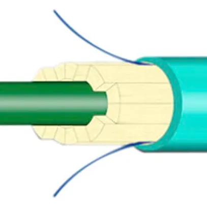 Câble FO Universal H-LINE Dca 12×G50/125 OM3 Ø7.5mm 3000N turquoise 