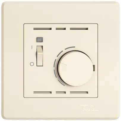 Thermostat d'ambiance ENC EDIZIO.liv SNAPFIX® avec interrupteur 230VAC 50Hz cr 