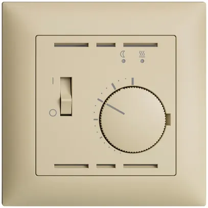 Thermostat d'ambiance ENC EDIZIOdue vanille, avec sonde et câble 
