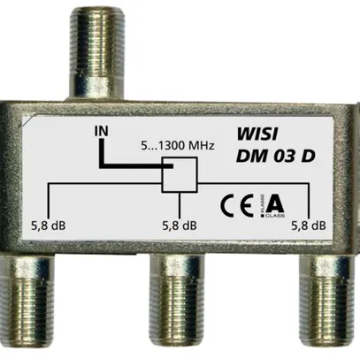 F-Verteiler WISI DM03D 3-fach 5.8dB 5…1300MHz 