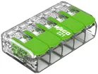 Dosenklemme WAGO 221-425 mit Hebel in Box 25×5L 0.2…4mm² 32A 450V grün 