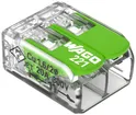 Dosenklemme WAGO 221-422 mit Hebel in Box 100×2L 0.2…4mm² 32A 450V grün 