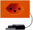 Prise INC type 13 FLF orange adaptateur câble rond 5P L3 