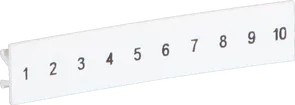 Ruban Zack ZB 1…10 blanc impression horizontale à 10 étiquettes 5mm 