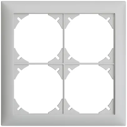 Cadre de recouvrement EDIZIOdue 2×2 gris clair 
