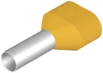 Zwillings-Aderendhülse Weidmüller H isoliert 2×6mm² 12mm gelb DIN Mehrfachbeutel 