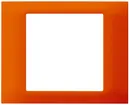 Cadre de recouvrement kallysto 80×100mm enfichable pour boîte ENC G3 orange 