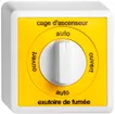 Interrupteur rotatif AP EDIZIOdue 0/1L français pour puits d'élévateur 