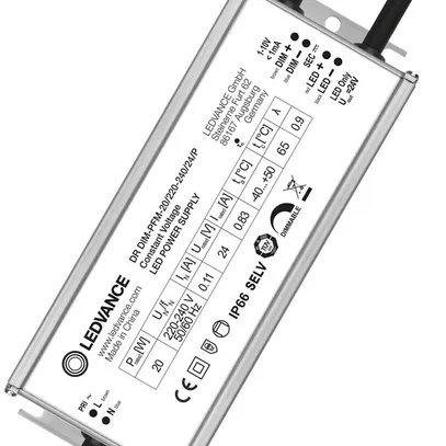 LED-Konverter LDV PERFORMANCE DIM 1…10V, 24V 20W 166×63×38mm IP66 