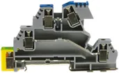 Schutzleiter-Reihenklemme Woertz 0.5…4mm² Schraubanschluss 2×3 TH35 grau 