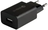 Caricatore USB per presa VALUE, 1×USB-A (QC 3.0), 18W 