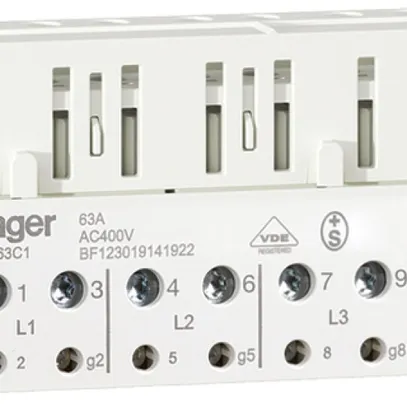 Morsetto a spina per contatore Hager 400V 63A 2.5…35mm² 
