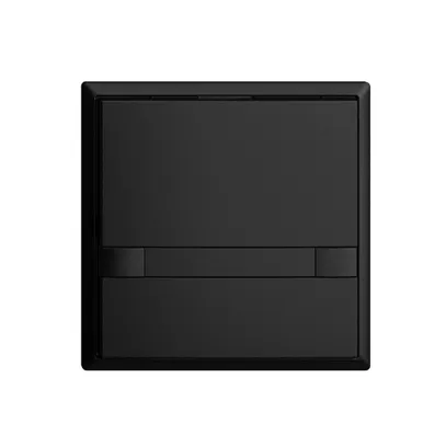 UP-Universaltaster 1×2T Schraubklemme EDIZIOdue schwarz, mit Papiereinlage 