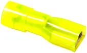Flachsteckhülse isoliert PA gelb Pidg.6.3×0.8 