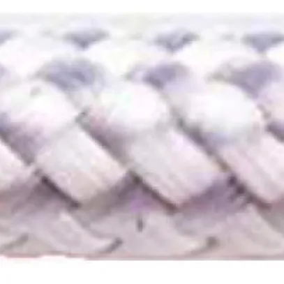 Câble textile Roesch H03VV-F 3×0.75mm² LNPE rond, soie artificielle, blanc 