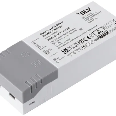 Convertitore LED SLV IP20 25W 24V REG bianco 