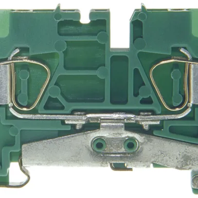 Schutzleiter-Reihenklemme Woertz 0.5…2.5mm² Federzuganschluss 2×1 TH35 grün/gelb 