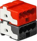 Micro-Buchsenklemme KNX WAGO 2×4×1mm² rot-grau 