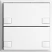 UP-Taster KNX 2-fach EDIZIOdue colore weiss RGB ohne LED 