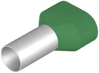 Capocorda doppio Weidmüller H isolato 16mm² 16mm verde sciolto 