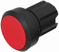 Poussoir INC EAO45, I, rouge, anneau noir affleurant 