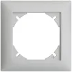 Cadre de recouvrement EDIZIOdue 1×1 gris clair 