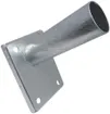 Supporto a parete DOTLUX acciaio zincato per tubo Ø60mm 15° 