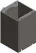 Kombi-Aufsatz Woertz 1×63mm grau h=150mm 