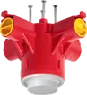 Tassello per lampada MT Crallo-Star Ø40×85mm, 4×M20/M25 rosso 