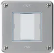 Poussoir ENC robusto C KNX 2× LED RGB s/e-link aluminium 