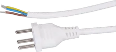 Câble d'appareil Td 3×1mm² 2m blanc fiche T12 