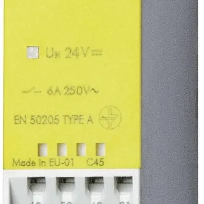 Module de relais Finder avec contacts à guidage forcé, 4 f et 2 o, 6A, 24VDC 