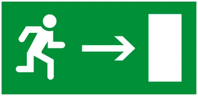 Piktogramm Legrand Fluchtweg rechts 