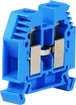 Durchgangs-Reihenklemme Woertz 6…16mm² 76A 1000V Schraubanschluss 2×1 TH35 blau 