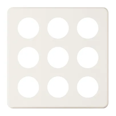 Placca di copertura 3×3 9×43 bianco 