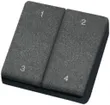 RF-Minihandsender Eltako schwarz 1…4, für Schlüsselring FMH4S 