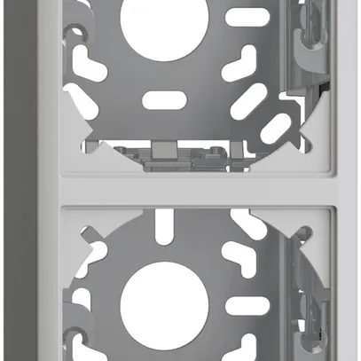 Capot avec plaque de base 2×54mm p.combinaison FX vertical/horizontal gris clair 