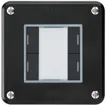 Poussoir ENC robusto C KNX 4× LED RGB s/e-link noir 