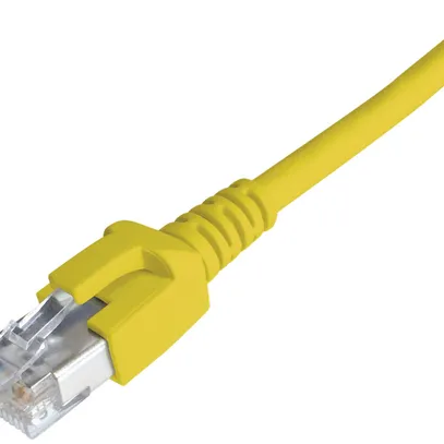 Câble patch RJ45 Dätwyler 7702 4P, cat.6A (IEC) S/FTP LSOH, jaune, 25m 