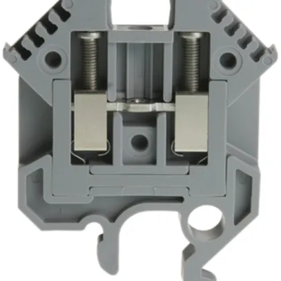 Durchgangs-Reihenklemme Woertz 6…16mm² 76A 1000V Schraubansch.2×1 G-Schiene grau 