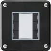 Poussoir ENC robusto C KNX 6× LED RGB s/e-link noir 