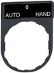 Einlegeschild Schneider Electric Auto-O-Hand 