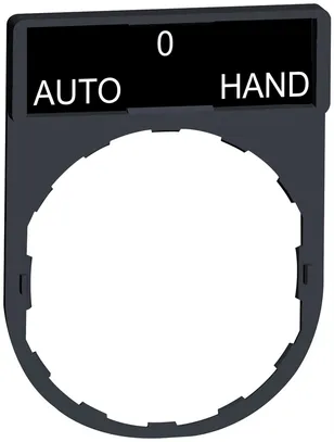 Einlegeschild Schneider Electric Auto-O-Hand 
