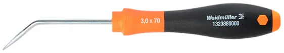 Schraubenzieher Weidmüller SD TO abgewinkelt 0.6×3mm Klingenlänge 70mm 